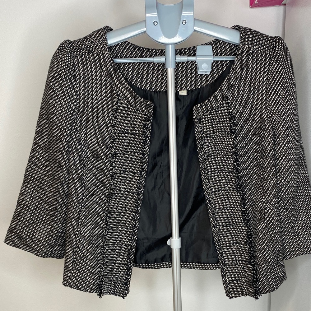Chic Black and White Women's Blazer